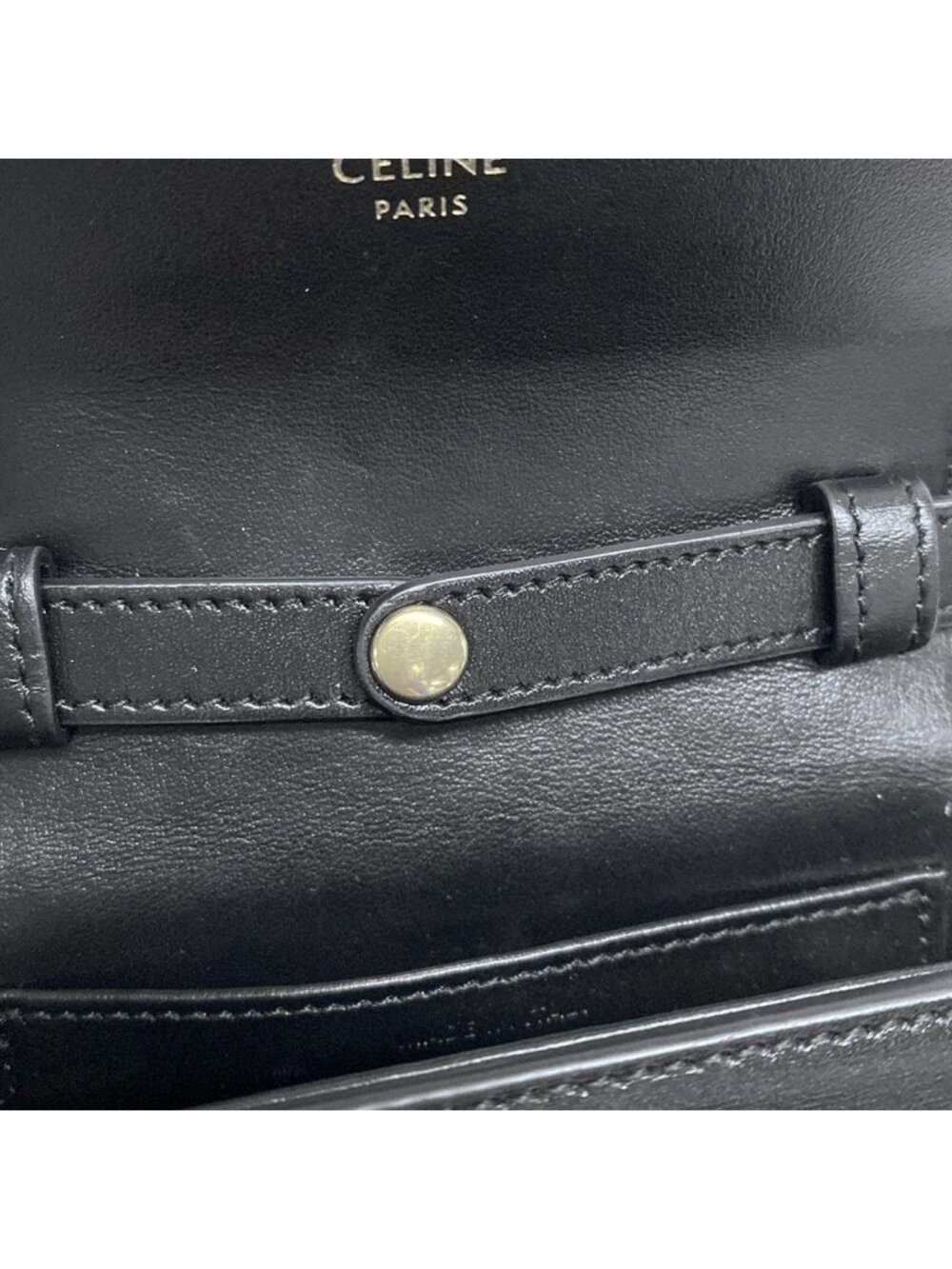 ★SOLD★ Celine Shoulder Bag Mini Claude Black - Picture 14 of 15